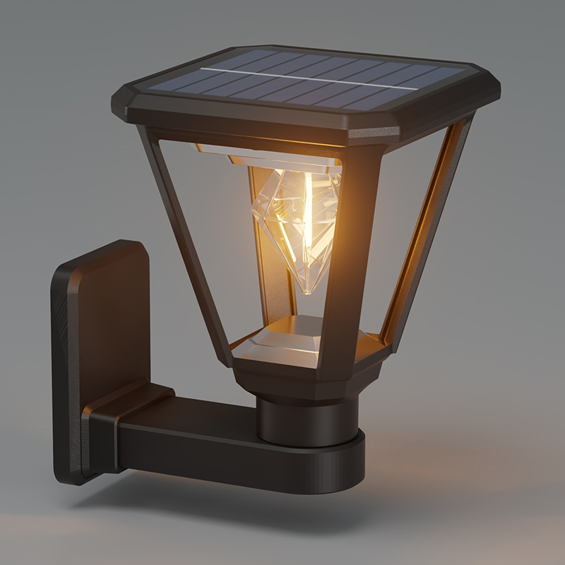 PY-LED GR B02 Квадратный настенный светильник на солнечных батареях