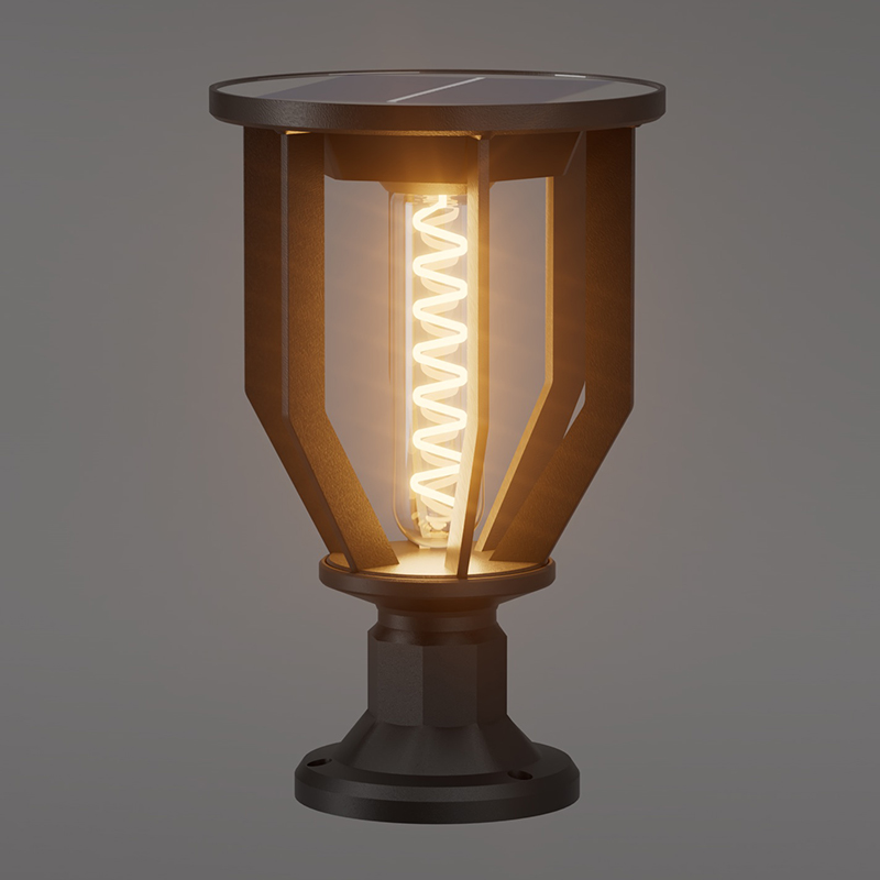 PY-LED GR D04 Круглый солнечный садовый светильник