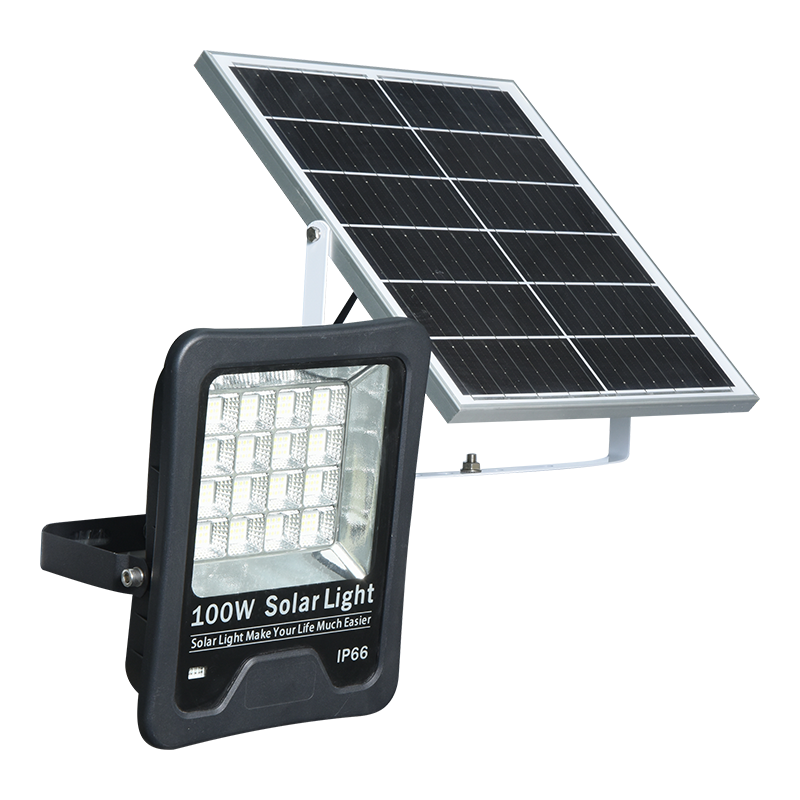 PY-SLFL20-100W Прожектор на солнечной батарее с литий-ионным аккумулятором