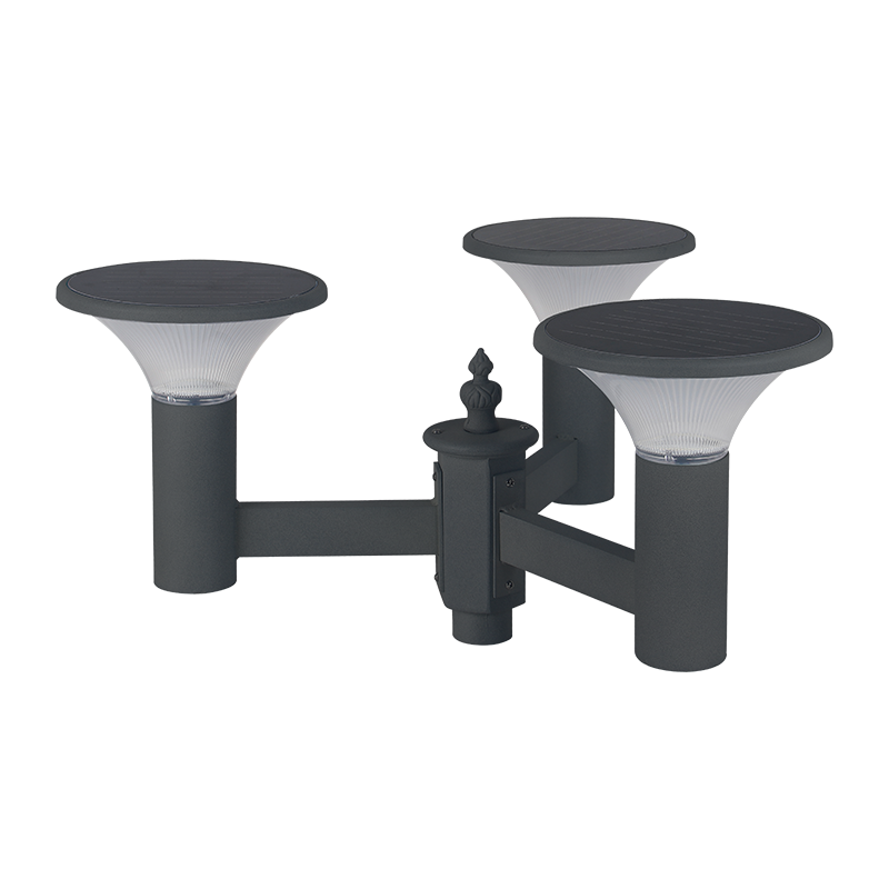 PY-SG018-24W Солнечная садовая лампа с тремя лампочками