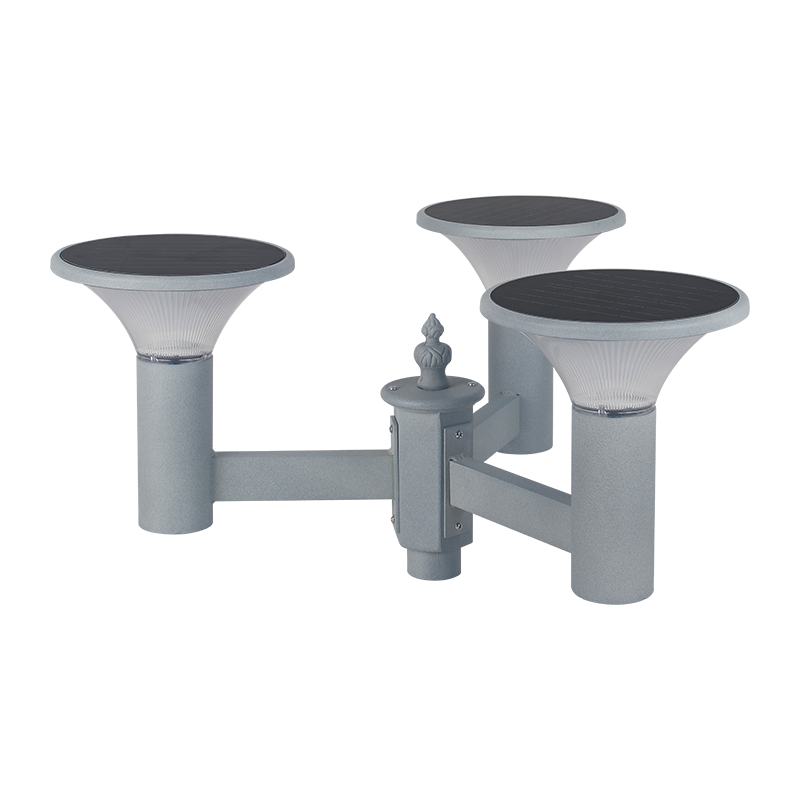 PY-SG018-24W Солнечная садовая лампа с тремя лампочками